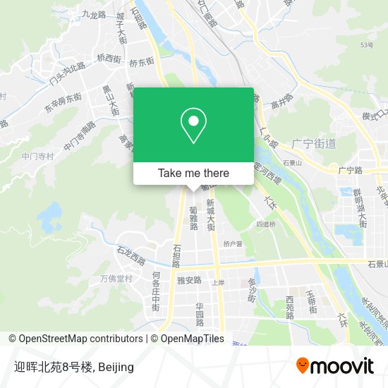 迎晖北苑8号楼 map