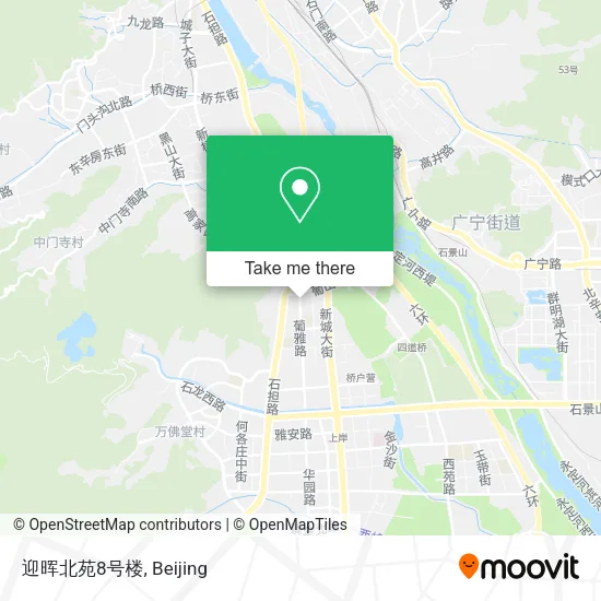 迎晖北苑8号楼 map