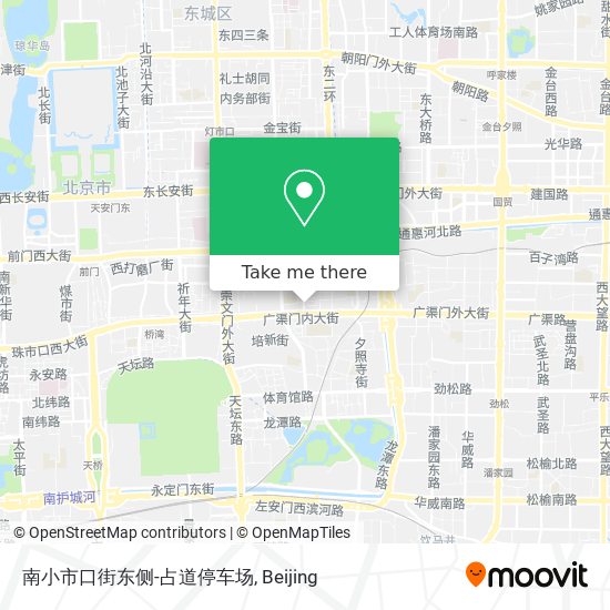 南小市口街东侧-占道停车场 map