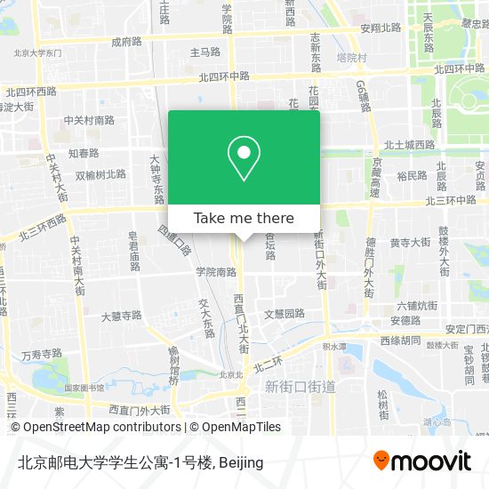 北京邮电大学学生公寓-1号楼 map