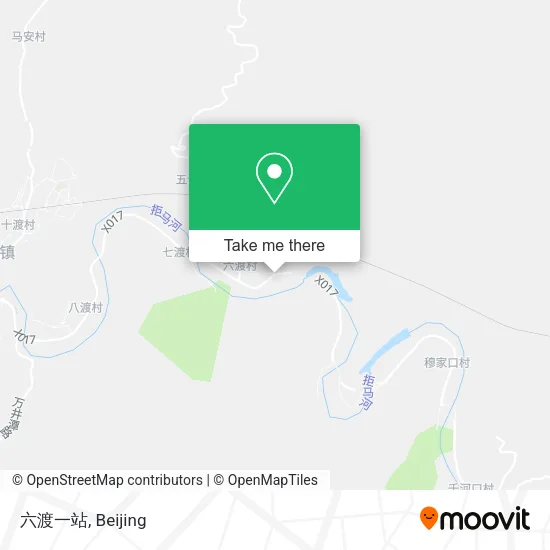 六渡一站 map