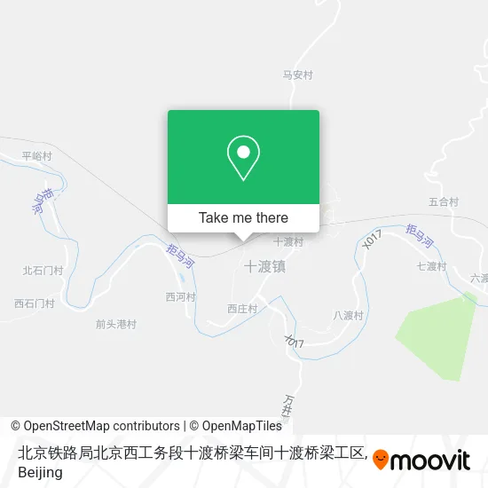 北京铁路局北京西工务段十渡桥梁车间十渡桥梁工区 map