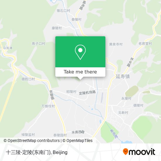 十三陵-定陵(东南门) map