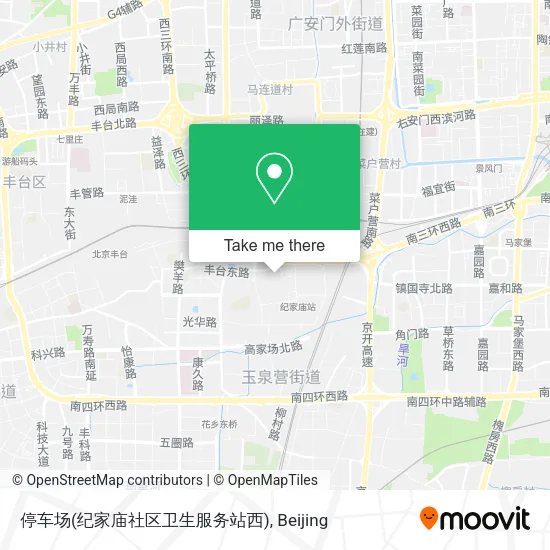 停车场(纪家庙社区卫生服务站西) map