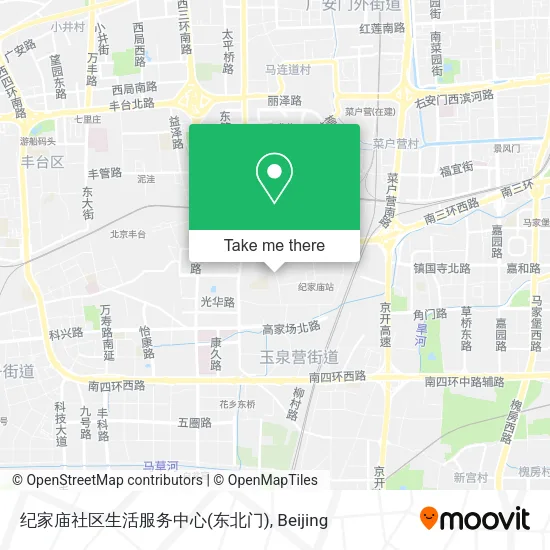 纪家庙社区生活服务中心(东北门) map