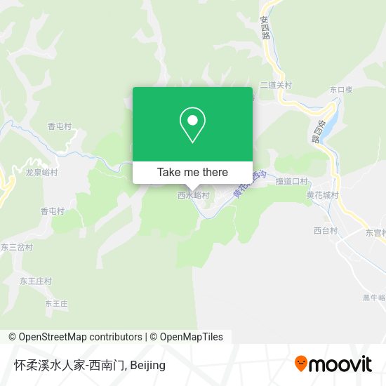 怀柔溪水人家-西南门 map