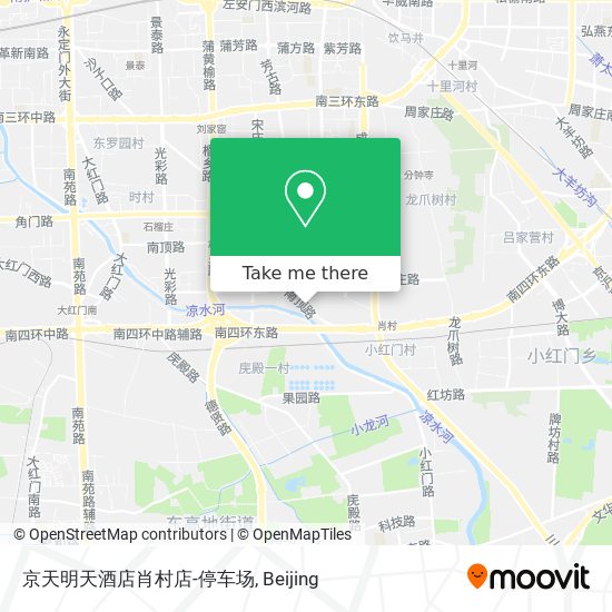 京天明天酒店肖村店-停车场 map