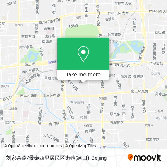 刘家窑路/景泰西里居民区街巷(路口) map