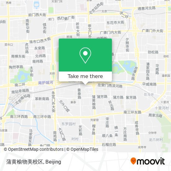 蒲黄榆物美校区 map