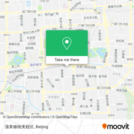 蒲黄榆物美校区 map