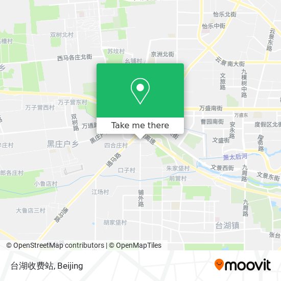 台湖收费站 map