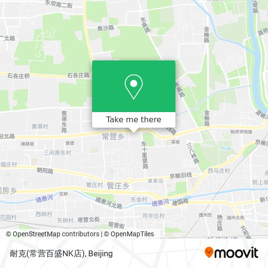耐克(常营百盛NK店) map