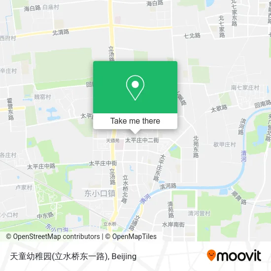 天童幼稚园(立水桥东一路) map