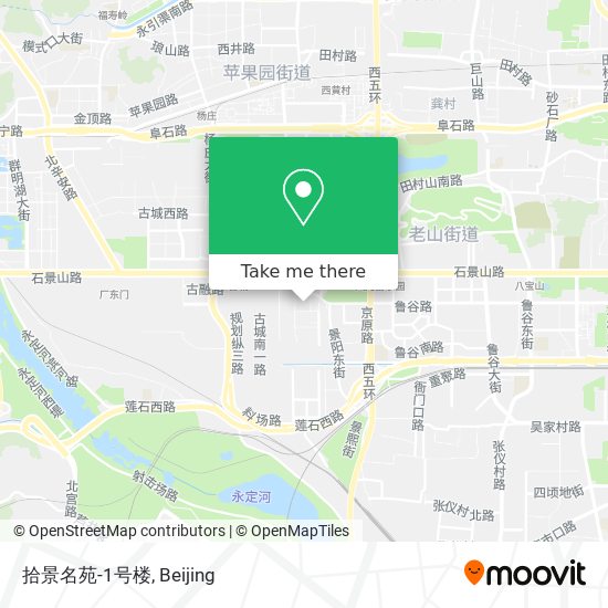 拾景名苑-1号楼 map