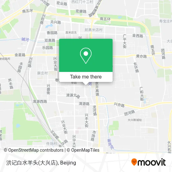 洪记白水羊头(大兴店) map