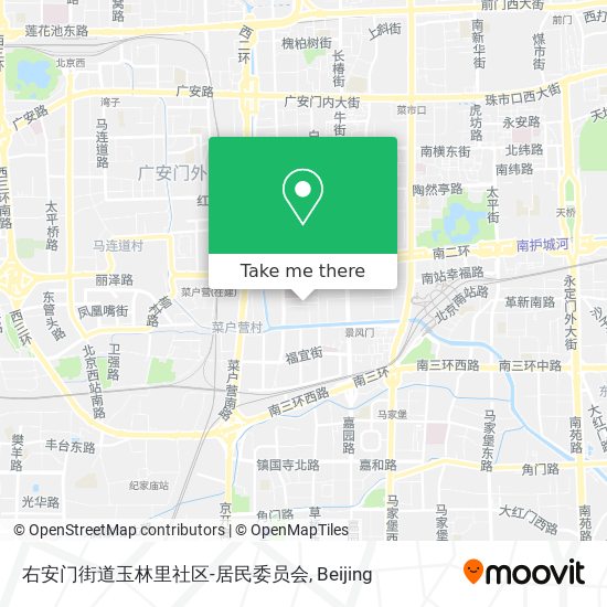 右安门街道玉林里社区-居民委员会 map