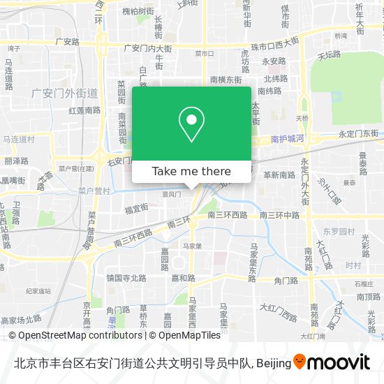 北京市丰台区右安门街道公共文明引导员中队 map
