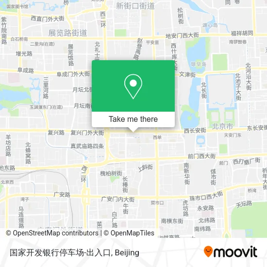 国家开发银行停车场-出入口 map