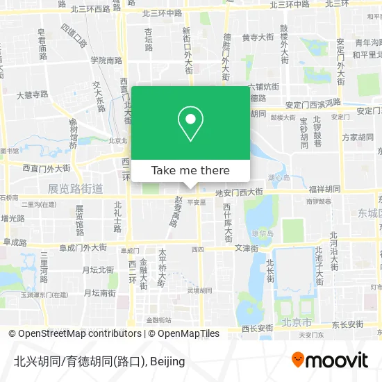 北兴胡同/育德胡同(路口) map