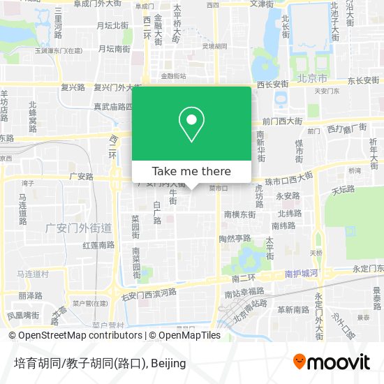 培育胡同/教子胡同(路口) map