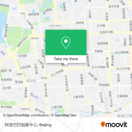阿里巴巴创新中心 map
