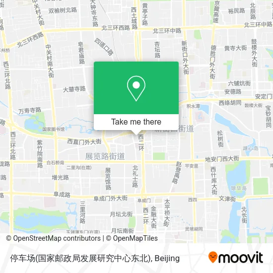 停车场(国家邮政局发展研究中心东北) map