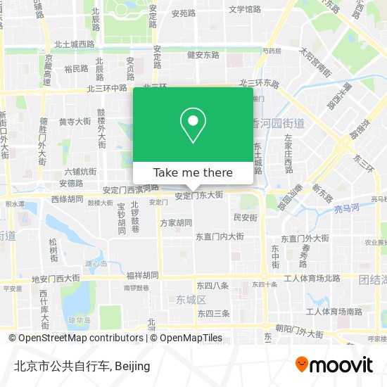 北京市公共自行车 map