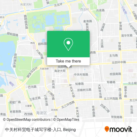 中关村科贸电子城写字楼-入口 map