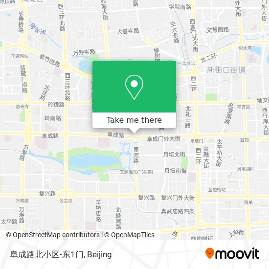 阜成路北小区-东1门 map