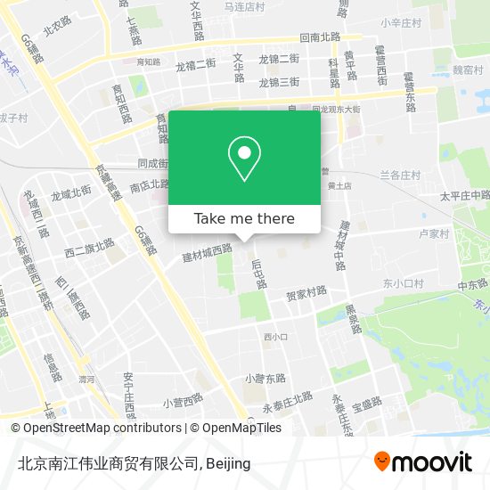 北京南江伟业商贸有限公司 map