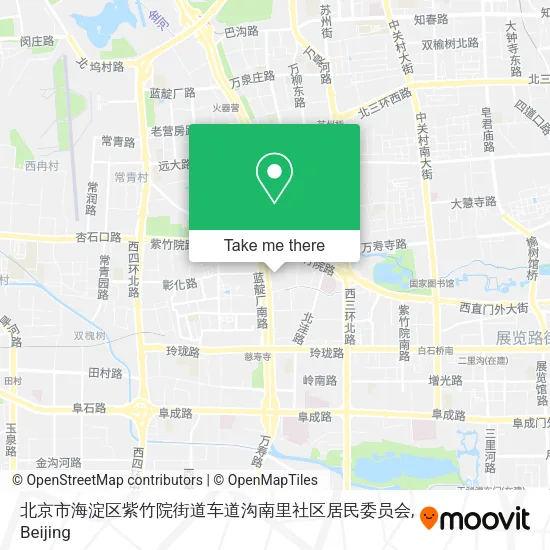 北京市海淀区紫竹院街道车道沟南里社区居民委员会 map