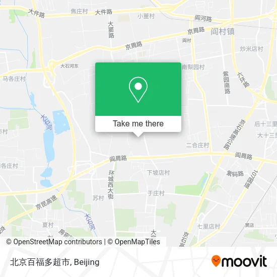 北京百福多超市 map
