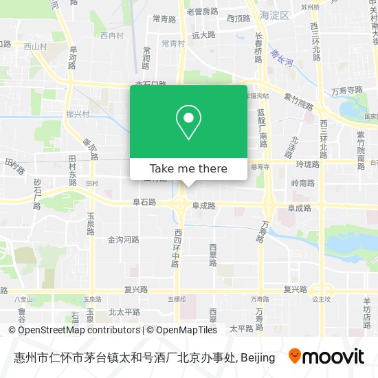 惠州市仁怀市茅台镇太和号酒厂北京办事处 map