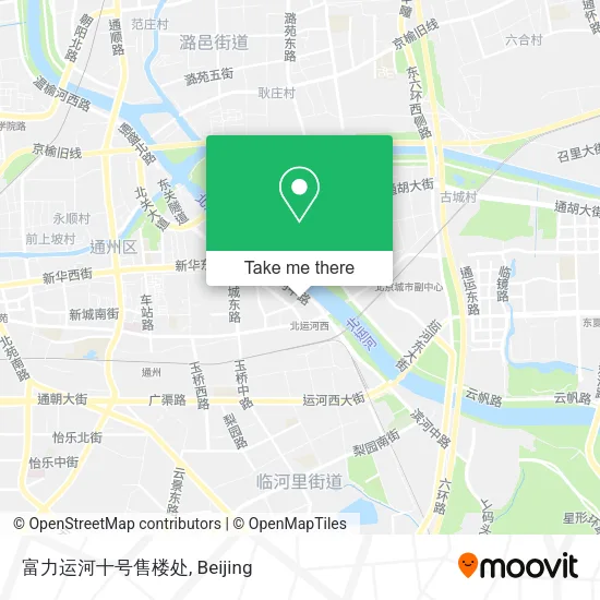 富力运河十号售楼处 map