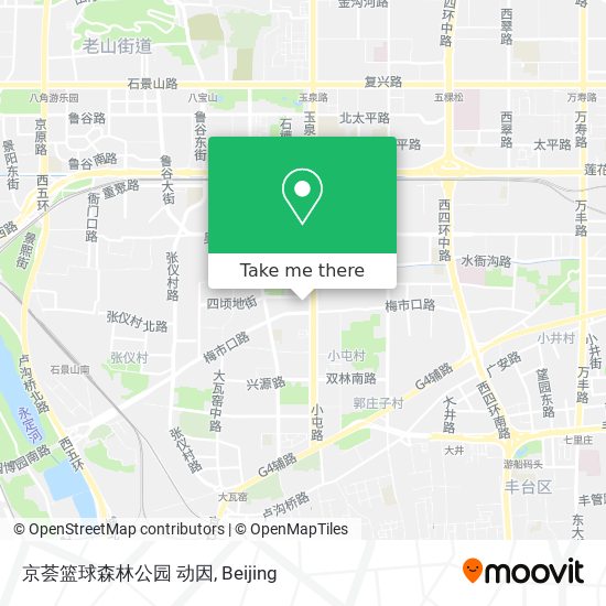 京荟篮球森林公园 动因 map