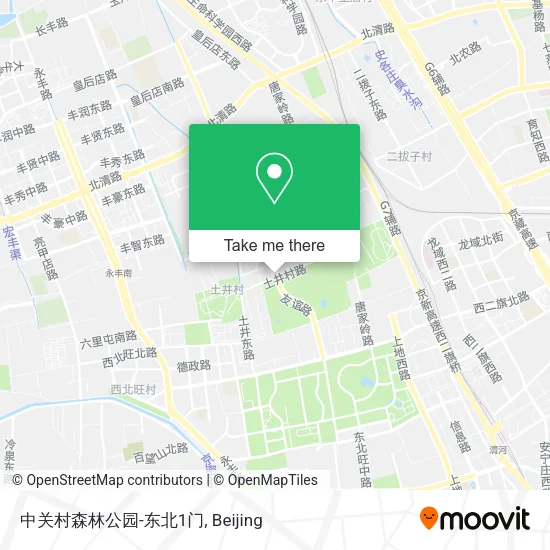 中关村森林公园-东北1门 map