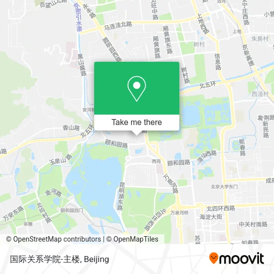 国际关系学院-主楼 map