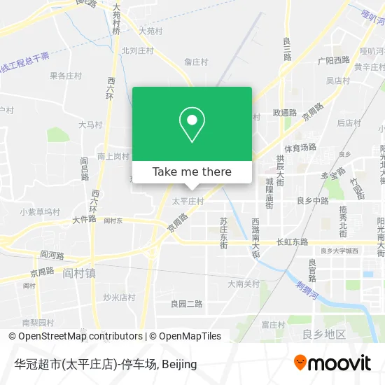 华冠超市(太平庄店)-停车场 map
