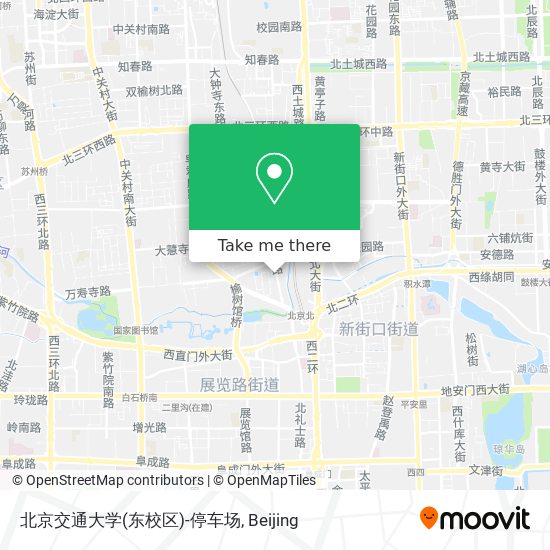 北京交通大学(东校区)-停车场 map