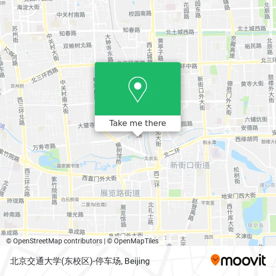 北京交通大学(东校区)-停车场 map