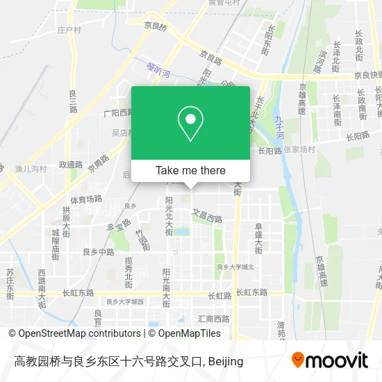 高教园桥与良乡东区十六号路交叉口 map