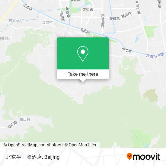 北京半山驿酒店 map