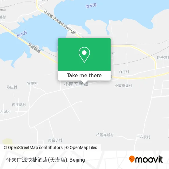 怀来广源快捷酒店(天漠店) map