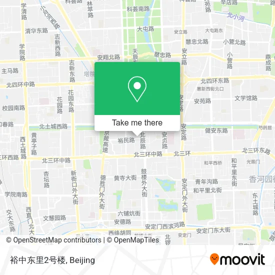 裕中东里2号楼 map