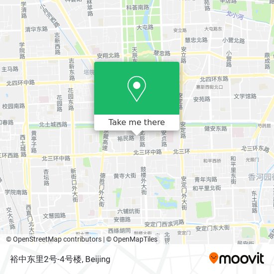 裕中东里2号-4号楼 map