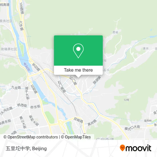 五里坨中学 map