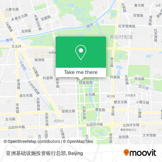 亚洲基础设施投资银行总部 map