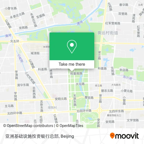 亚洲基础设施投资银行总部 map