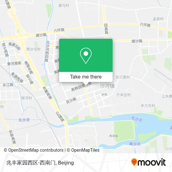兆丰家园西区-西南门 map