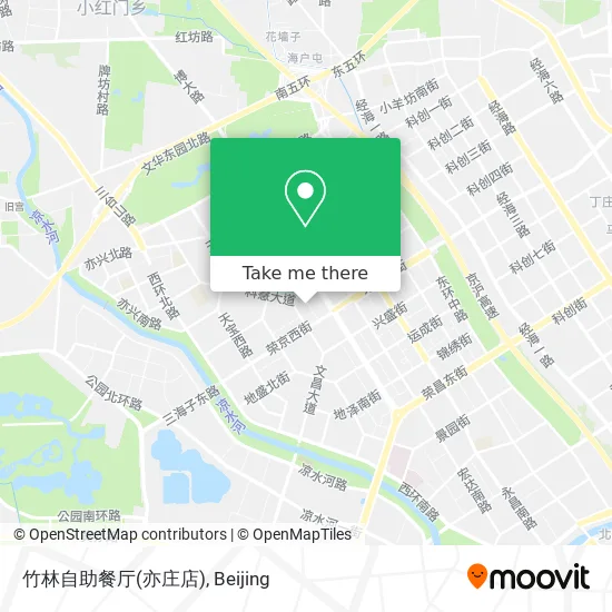 竹林自助餐厅(亦庄店) map